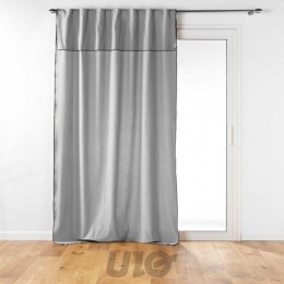 ΚΟΥΡΤΙΝΑ ΜΕ ΚΡΙΚΟΥΣ ΒΑΜΒΑΚΙ ΓΚΡΙ 140Χ240CM 1611259