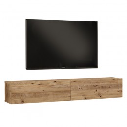 Έπιπλο τηλεόρασης επιτοίχιο Dello pakoworld sonoma 180x31.6x29.6εκ 176-000060