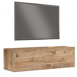 Έπιπλο τηλεόρασης επιτοίχιο Serit pakoworld sonoma 100x31.6x29.6εκ 176-000066