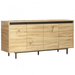 Μπουφές Jethro pakoworld sonoma-wenge 160x44.5x75.5εκ 176-000121
