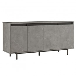 Μπουφές Jethro pakoworld ανθρακί antique-wenge 160x44.5x75.5εκ 176-000122
