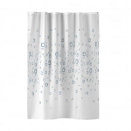 SHOWER CURTAIN WITH HOOKS 180 x 200 CM PRINTED POLYESTER BUBBLE 1801894