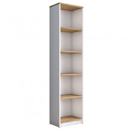 Βιβλιοθήκη Goldie pakoworld λευκό-φυσικό 40x25x161.80εκ 182-000054