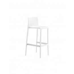 Volt 678 σκαμπό bar WHITE Polypropylene - Fiber Glass 47x48xH100(76,5)cm