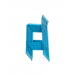 Volt 678 σκαμπό bar BLUE Polypropylene - Fiber Glass 47x48xH100(76,5)cm