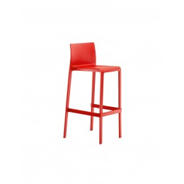 Volt 678 σκαμπό bar RED Polypropylene - Fiber Glass 47x48xH100(76,5)cm