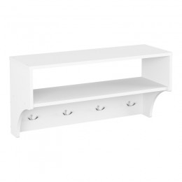 Κρεμάστρα Crosta pakoworld σε λευκή απόχρωση 80x28x40εκ