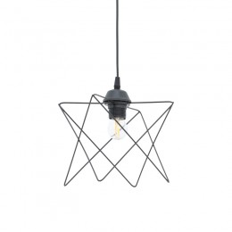 Φωτιστικό οροφής Langit pakoworld Ε27 μέταλλο μάυρο 18x18x65εκ