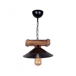 Φωτιστικό οροφής Arique pakoworld Ε27 μέταλλο μαύρο Φ25x70εκ