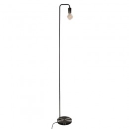 Φωτιστικό δαπέδου Keli pakoworld E27 40W μαύρο Φ20x150εκ