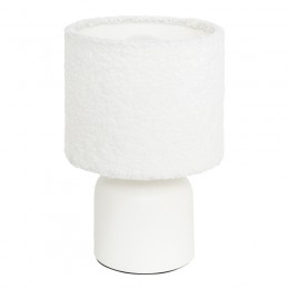 Επιτραπέζιο φωτιστικό Jela pakoworld σε λευκή απόχρωση Φ14x22εκ