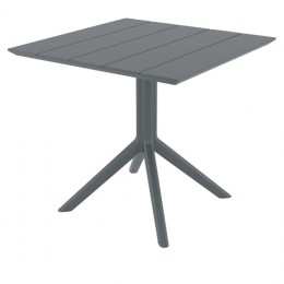 PARIS DARK GREY 80X80X74εκ. ΤΡΑΠΕΖΙ PP 20.0867