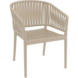 PORTOFINO TAUPE ΠΟΛΥΘΡΟΝΑ PP 58X58X80cm 20.0873