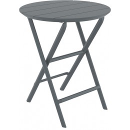 HELEN DARK GREY ΤΡΑΠΕΖΙ ΠΤΥΣ/ΝΟ PP D60X74CM 20.0899