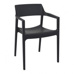 TULUM BLACK ΠΟΛΥΘΡΟΝΑ PP 55X52X79cm 20.0932.2