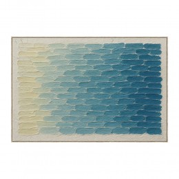 CALME ΠΙΝΑΚΑΣ ΔΙΑΚΟΣΜΗΤΙΚΟΣ ΜΕ ΚΟΡΝΙΖΑ 80x120x4cm ΚΑΜΒΑΣ ΜΠΛΕ ΜΠΕΖ ΞΥΛΟ