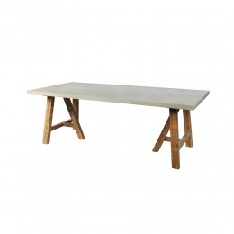 ERESOS ΤΡΑΠΕΖΙ CEMENT ΑΝΟΙΧΤΟ 200x100xH76cm 22-0237