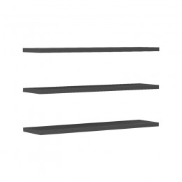 Ραφιέρα τοίχου Divar pakoworld ανθρακί 60x14.5x1.8εκ