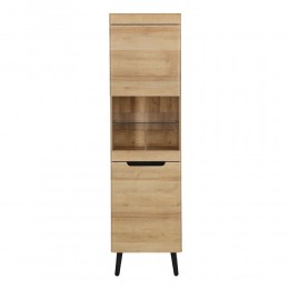 GRIF ΒΙΤΡΙΝΑ ΦΥΣΙΚΟ ΜΑΥΡΟ 53x40xH197cm