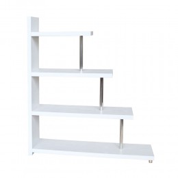 SWIVEL ΒΙΒΛΙΟΘΗΚΗ ΛΕΥΚΟ OAK 120x29x135.8