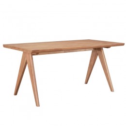 Τραπέζι Winslow pakoworld ξύλο rubberwood σε ανοιχτό καρυδί χρώμα 180x85x75εκ 247-000021