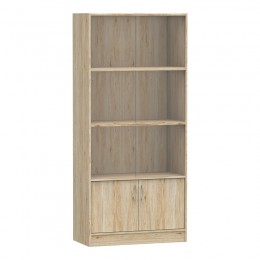 Βιβλιοθήκη Burcy pakoworld oak 80x40x177εκ 248-000024