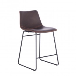 NUEVO ΣΚΑΜΠΩ BAR ΚΑΦΕ ANTIQUE WASHED ΜΑΥΡΟ 46x57,5xH89cm
