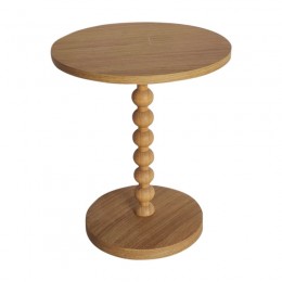 Βοηθητικό τραπέζι Sylar pakoworld φυσικό Φ40x48εκ 260-000016