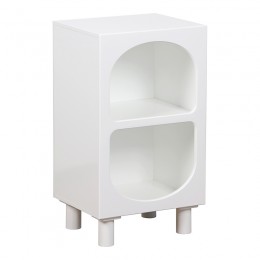 Κομοδίνο Emersi pakoworld MDF σε λευκή απόχρωση 40x32x70εκ 260-000025