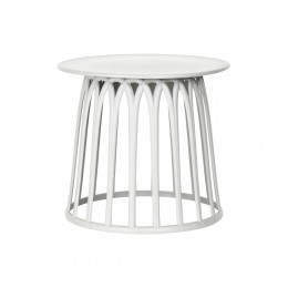 BASKET COFFEE TABLE ΛΕΥΚΟ 50x50x44 27-0123