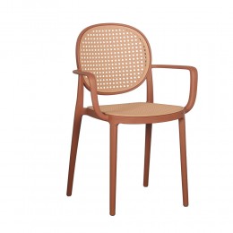 RATTI/P ΚΑΡΕΚΛΑ TERRACOTTA ΦΥΣΙΚΟ 57x51x84 27-0221