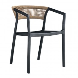 CONCORD ΚΑΡΕΚΛΑ ΜΑΥΡΟ LATTE 55.5x53.5x76 27-0232