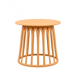 BASKET COFFEE TABLE ΜΟΥΣΤΑΡΔΙ 49.5x49.5x44 27-0261