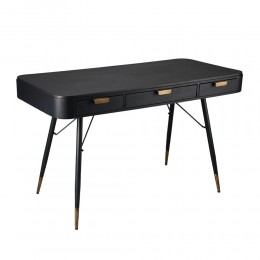 COLOMBO ΓΡΑΦΕΙΟ ΜΑΥΡΟ 130x62xH78cm