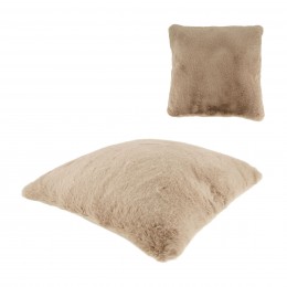ΜΑΞΙΛΑΡΙ ΔΙΑΚΟΣΜΗΤΙΚΟ BEIGE FUR POLYESTER 45X45X8EK 102967