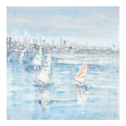 Πίνακας σε καμβά Watery Inart 100x3x100εκ 296-000016