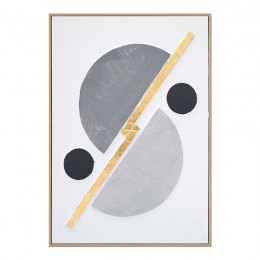 Πίνακας σε καμβά Geometric 3D Inart 52x4.5x72εκ