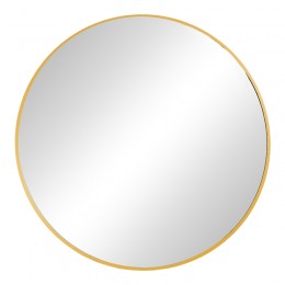 Καθρέπτης Emmett pakoworld χρυσό αλουμίνιο Φ80x2.5εκ
