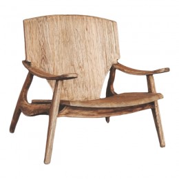 Πολυθρόνα Brazin pakoworld φυσικό teak ξύλο 72x71x77εκ 335-000001