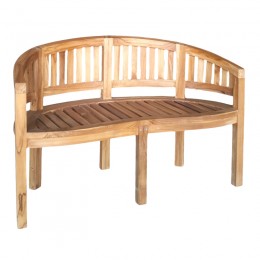 Παγκάκι διθέσιο Coren pakoworld φυσικό teak ξύλο 130x61x87εκ 335-000006