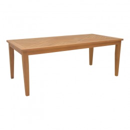 Τραπέζι Mady pakoworld teak ξύλο σε φυσική απόχρωση 200x100x75εκ 340-000022