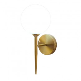 Φωτιστικό τοίχου-απλίκα Kerlibin pakoworld G9 μέταλλο χρυσο-λευκο 13x18x34εκ