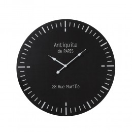 Zeit ρολόι τοίχου MDF μαύρο Δ60xΥ4,5cm