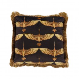 Garza διακοσμητικό μαξιλάρι βελούδο μαύρο/χρυσό 45x45cm