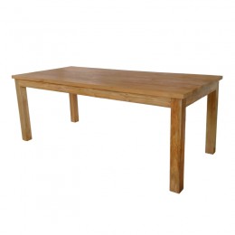 Τραπέζι Wooly pakoworld teak ξύλο σε φυσική απόχρωση 220x90x75εκ 343-000015
