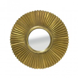 MAISON Sol Καθρέπτης D50x3,5cm Χρυσό Antique 11-0286