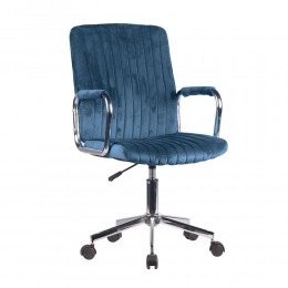 Glam Καρέκλα γραφείου 52x64xH93/103cm water blue 25-0477