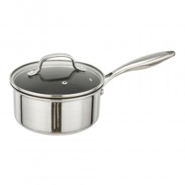 ΓΑΛΑΤΙΕΡΑ ΑΝΟΞΕΙΔΩΤΗ ΜΕ ΓΥΑΛΙΝΟ ΚΑΠΑΚΙ Dmond TRI-PLY 16εκ. ΑΝΤΙΚΟΛΛΗΤΙΚΗ 348-16