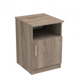 Κομοδίνο Galdi pakoworld σε καρυδί απόχρωση 40x45x60εκ 361-000034