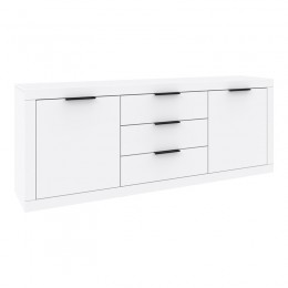 Μπουφές Doha pakoworld σε λευκή απόχρωση 210x45x80.5εκ